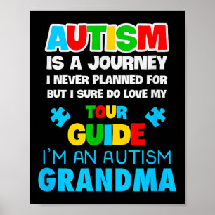Poster Autisme Grandma Neurodivergent Étaler le support