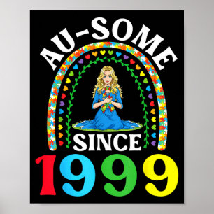Poster Autisme Incroyable Ausome Depuis 1999 Joyeux 27e A
