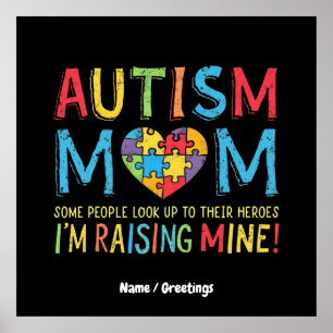 Poster Autisme Maman Cadeau Certaines Personnes Cherchent