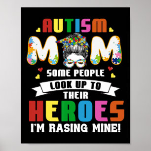 Poster Autisme Maman Certaines personnes regardent vers l