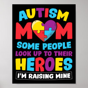Poster Autisme Mère Les Gens Cherchent Leurs Héros Élever