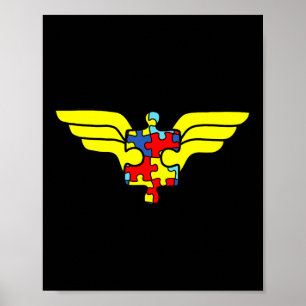 Poster Autisme Superhero Autisme Cadeaux Pour Enfants