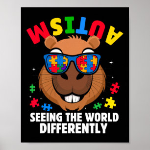 Poster Autisme Voir Le Monde Différemment Casquette De Se