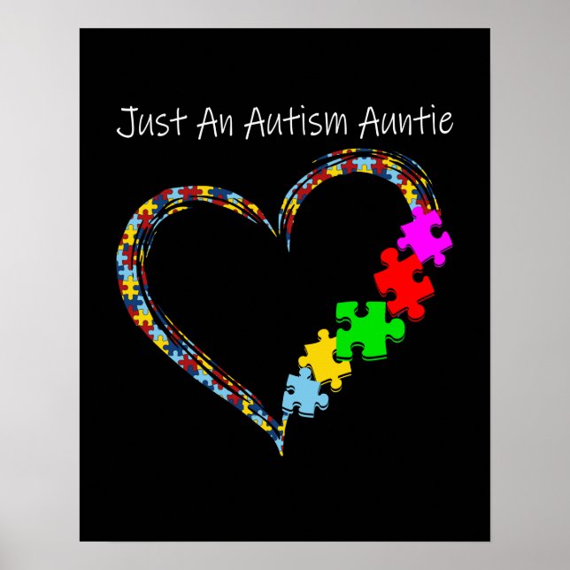 Poster Autiste | Juste Une Tante Autiste (Devant)