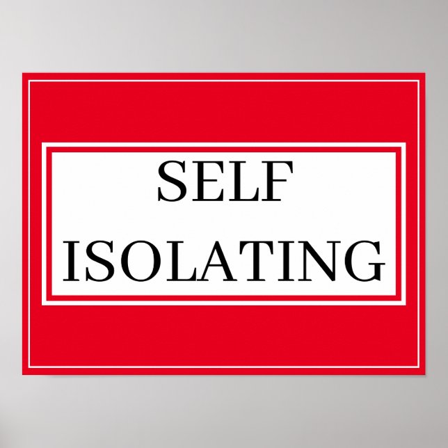 Poster - AUTO-ISOLATION (Devant)