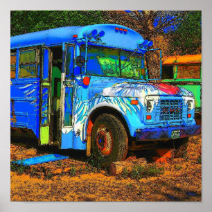 Poster Autobus d'Ol'hippy