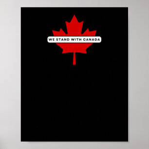 Poster Autocollant Nous sommes avec le Canada