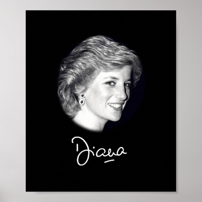 Poster Autographe de la princesse Diana (Devant)