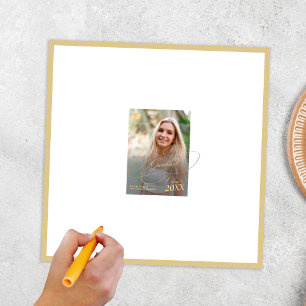 Poster autographe de signature photo de graduation modern