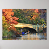 Automne à Central Park : Bateaux de Bow Bridge #01