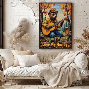 Poster Automne Acoustique : Bear's Rustic Strums