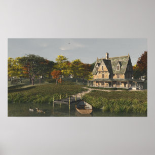 Poster Automne au lac Imprimer