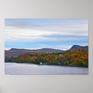 Poster Automne au lac Willoughby, Vermont
