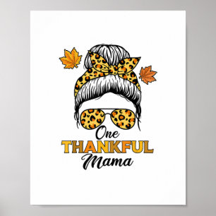 Poster Automne Automne Thanksgiving Shirts, Une Maman Rem