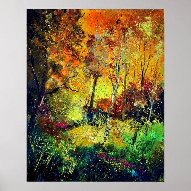 Poster automne brûlant (Devant)