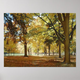 Poster Automne dans le parc stylisé