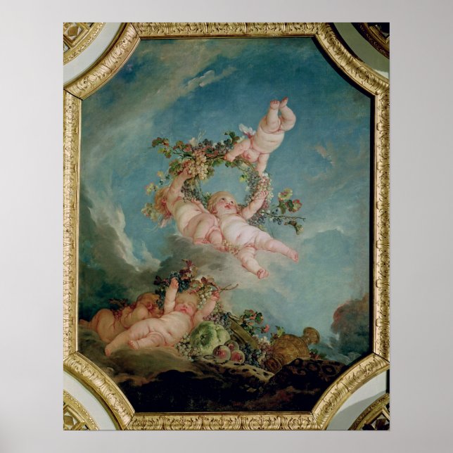 Poster Automne, d'une série de Four Seasons (Devant)