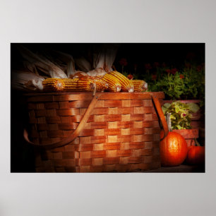 Poster Automne - Gourd - Maïs frais