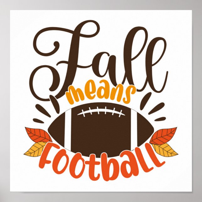 Poster Automne signifie football (Devant)