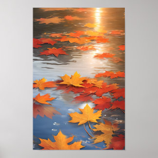 Poster Automne sur le lac
