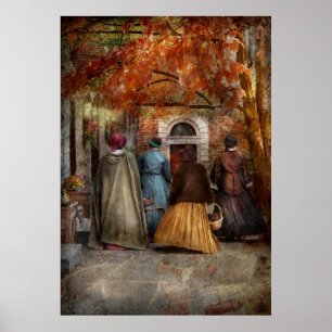 Poster Automne - Une promenade dans le centre-ville