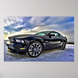 Poster Automobile Muscle voiture Mustang