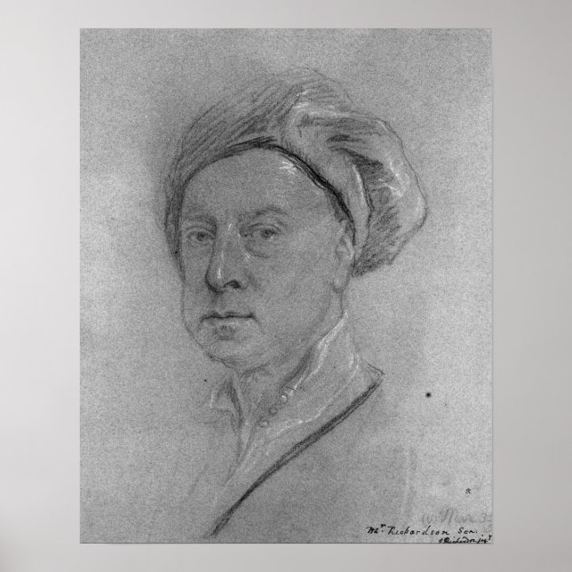 Poster Autoportrait, 1734-35 (Devant)