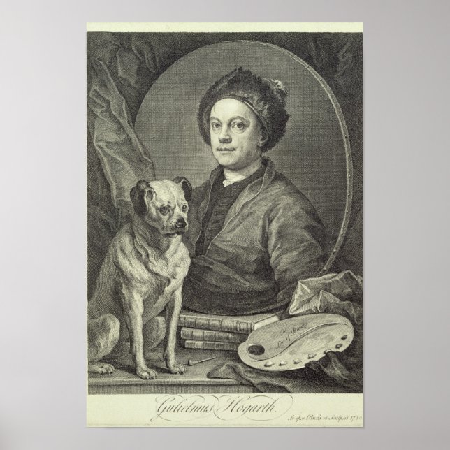 Poster Autoportrait, 1749 (Devant)