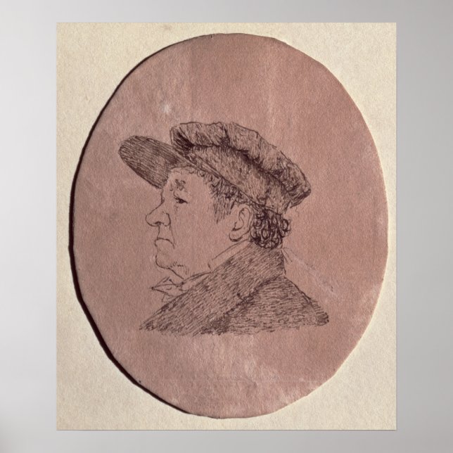 Poster Autoportrait, 1824 (Devant)