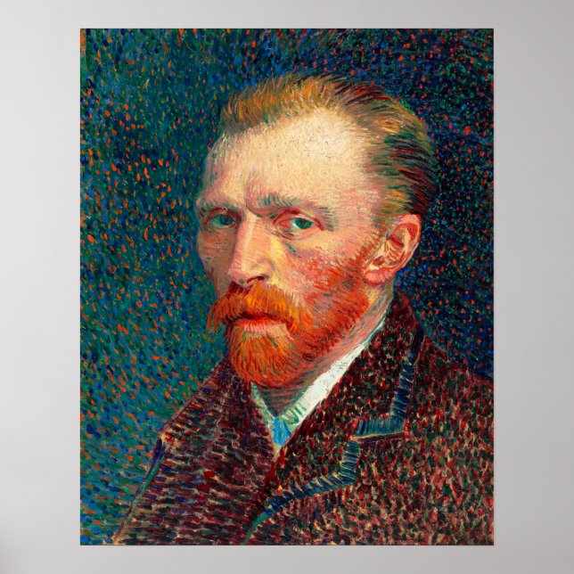 Poster Autoportrait (1887) de Vincent Van Gogh (Devant)
