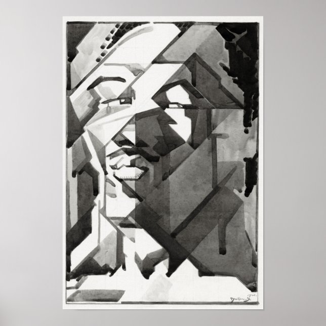 Poster Autoportrait (1920) (Devant)