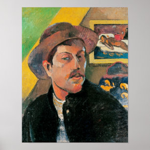 Poster Autoportrait dans un Casquette, 1893-94
