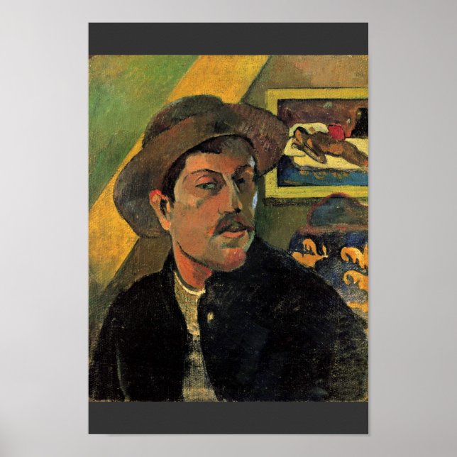 Poster Autoportrait De Paul Gauguin (Qualité Supérieure) (Devant)