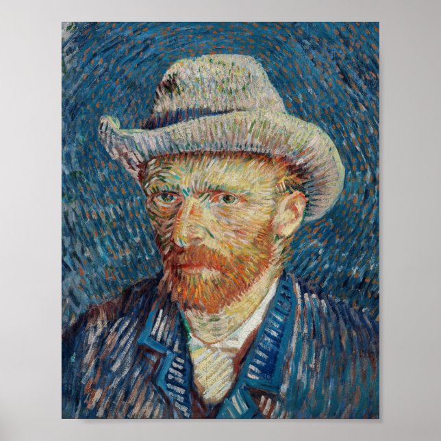 Poster Autoportrait de Van Gogh (Devant)