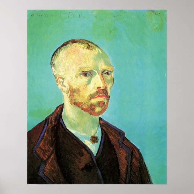 Poster Autoportrait de Van Gogh (dédié à Paul Gauguin) (Devant)