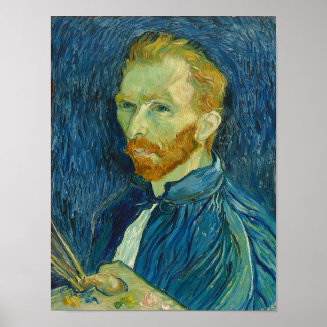 Poster Autoportrait de Vincent van Gogh (Devant)