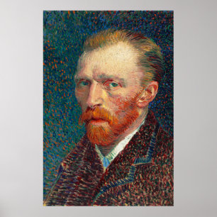 Poster Autoportrait de Vincent Van Gogh (1887).