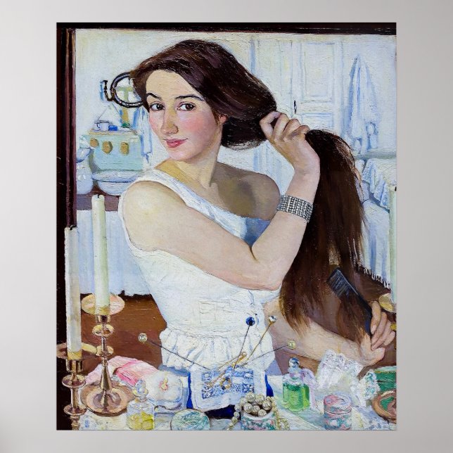 Poster Autoportrait de Zinaida Serebriakova (Devant)