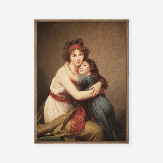 Poster Autoportrait d'Elisabeth Le Brun avec fille (Créateur téléchargé)