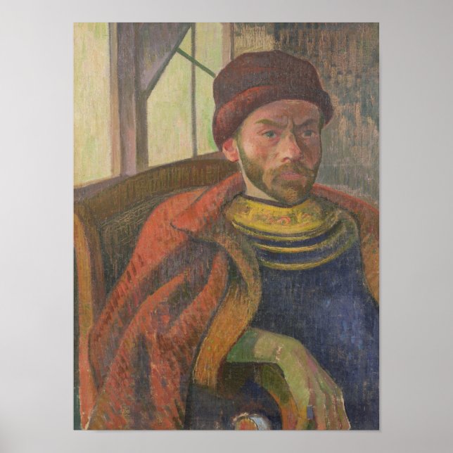 Poster Autoportrait en costume breton, c.1889 (Devant)