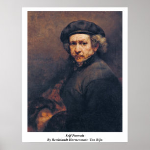 Poster Autoportrait Par Rembrandt Harmenszoon Van Rijn