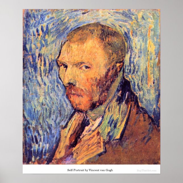 Poster Autoportrait par Vincent van Gogh (Devant)