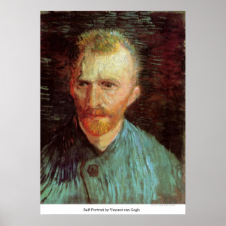 Poster Autoportrait par Vincent van Gogh