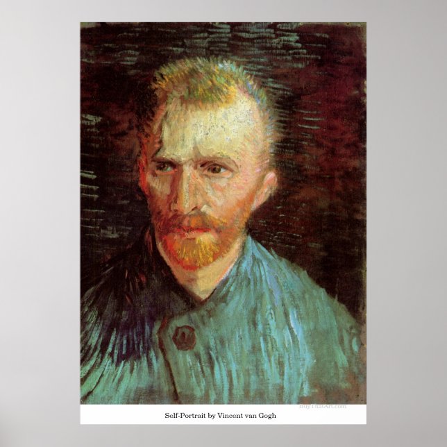 Poster Autoportrait par Vincent van Gogh (Devant)