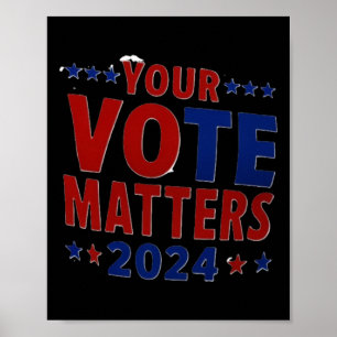 Poster Autorisez Votre Vote Vocal Aux Élections Américain