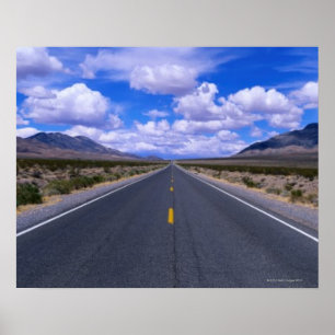 Poster Autoroute À Travers Death Valley, Californie