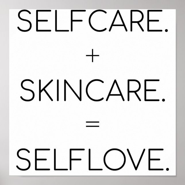 Poster Autosoin Soins de la peau Selflove Peau Lover Sk (Devant)