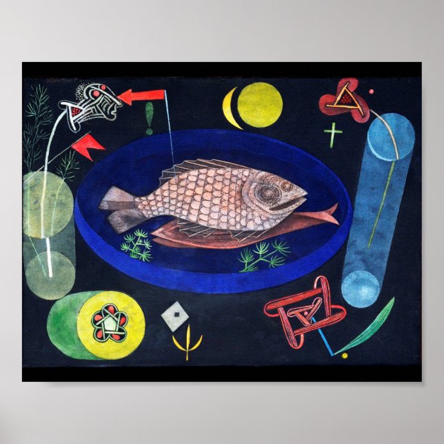 Poster Autour du poisson, Paul Klee (Devant)