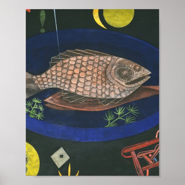 Poster Autour du poisson Paul Klee (Devant)