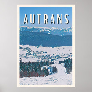 Poster Autrans Station de ski